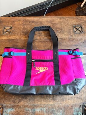 Speedo Hot Pink & Turquoise  Beach Tote